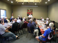 Chris Cargill at the Leavenworth Rotary